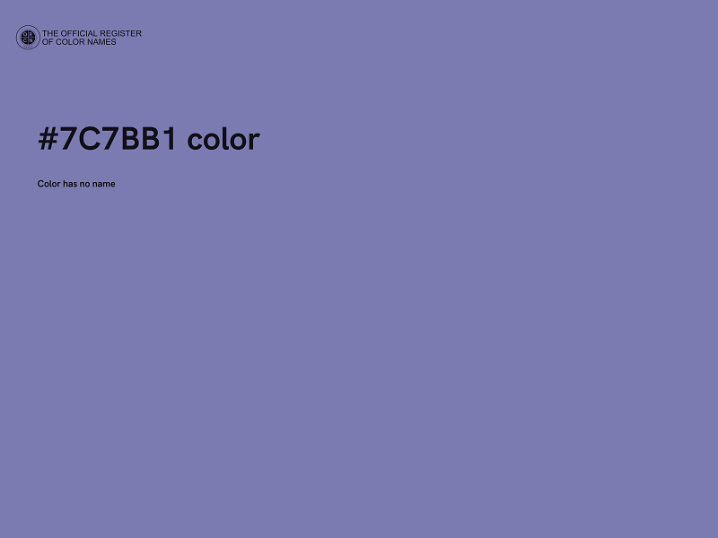 #7C7BB1 color image