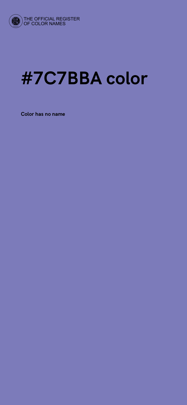 #7C7BBA color image