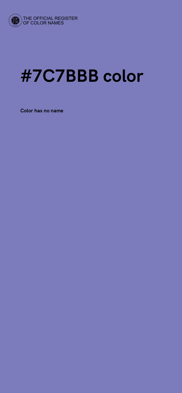 #7C7BBB color image