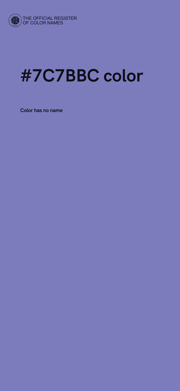 #7C7BBC color image