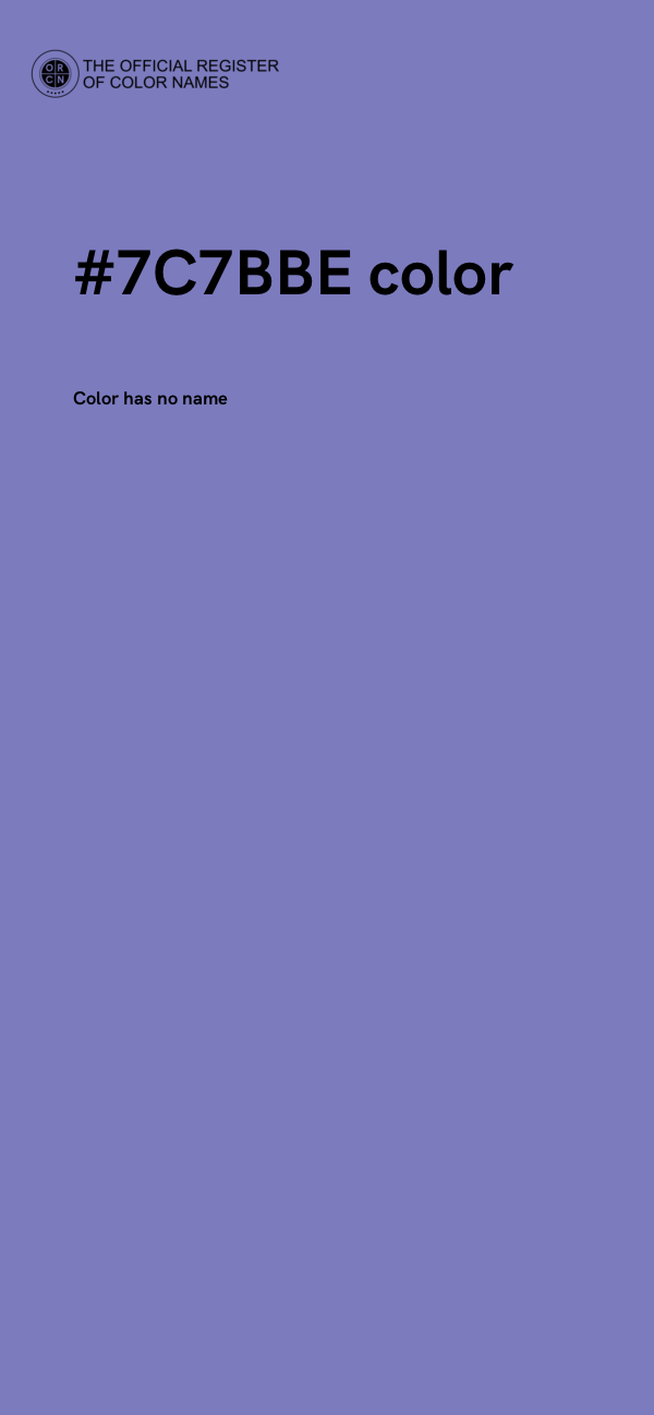 #7C7BBE color image