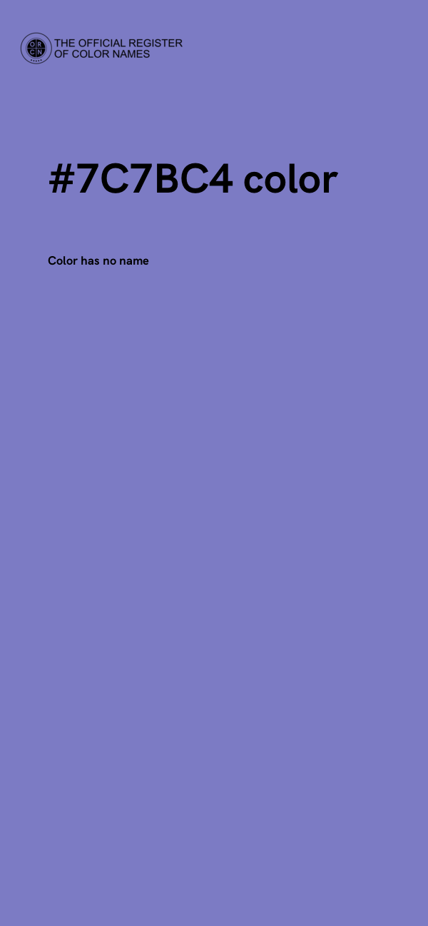 #7C7BC4 color image