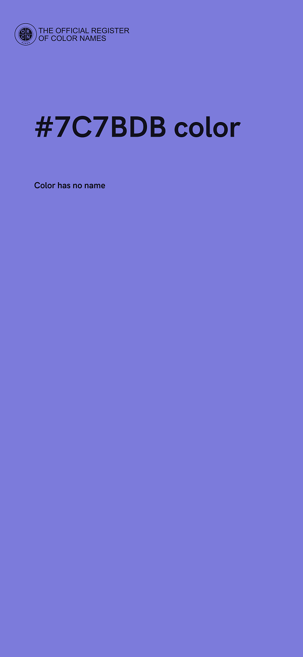 #7C7BDB color image