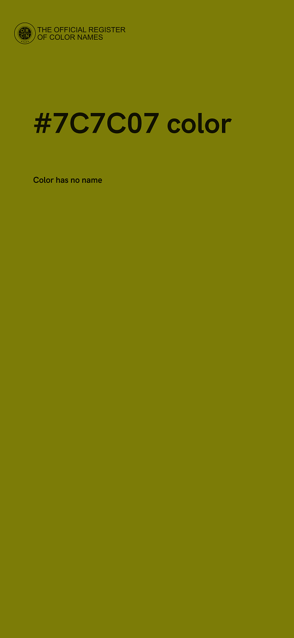 #7C7C07 color image