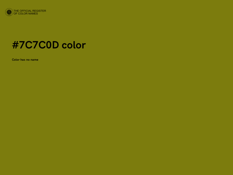 #7C7C0D color image