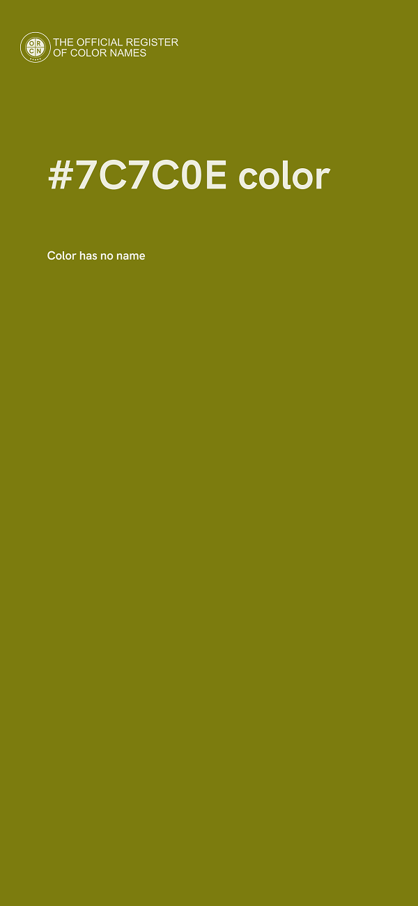 #7C7C0E color image