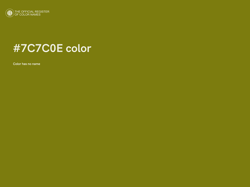 #7C7C0E color image