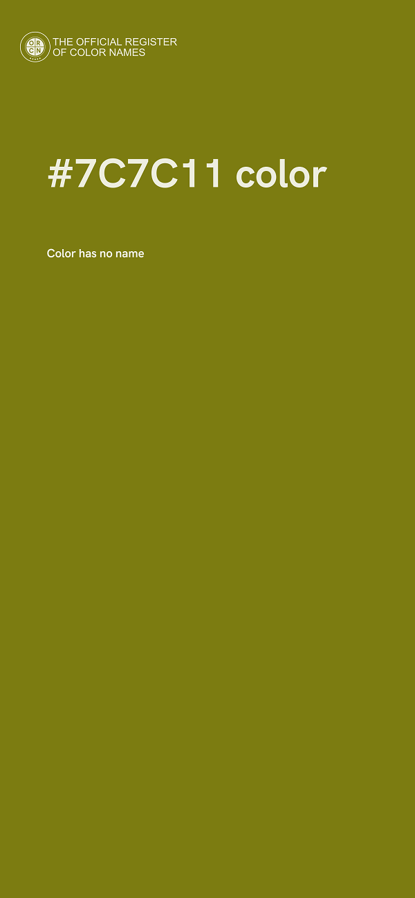 #7C7C11 color image