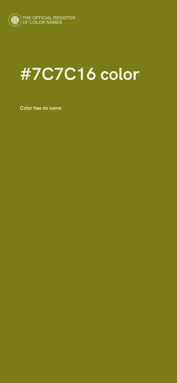 #7C7C16 color image