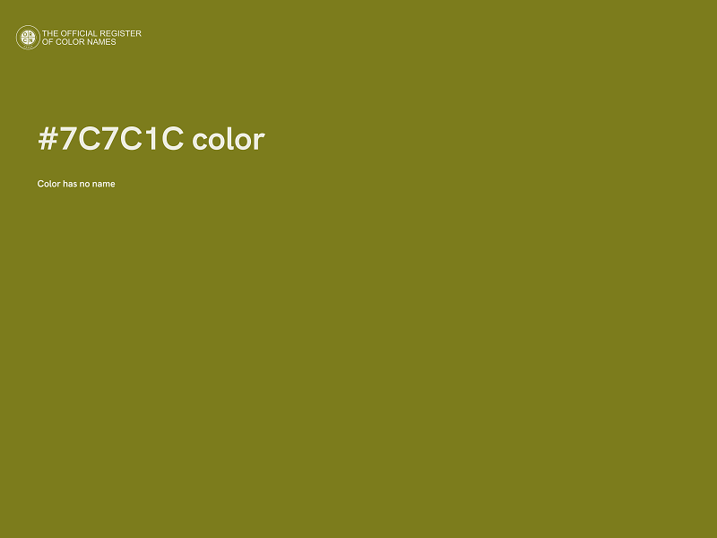 #7C7C1C color image