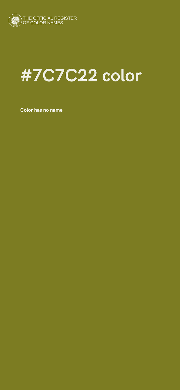 #7C7C22 color image