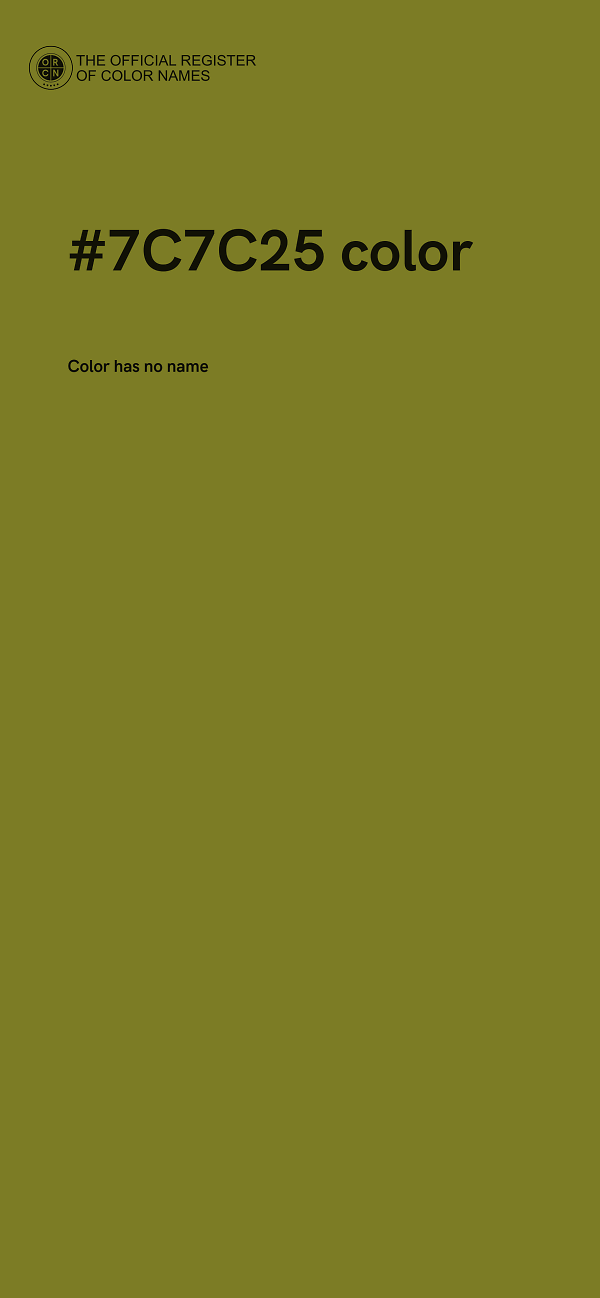 #7C7C25 color image