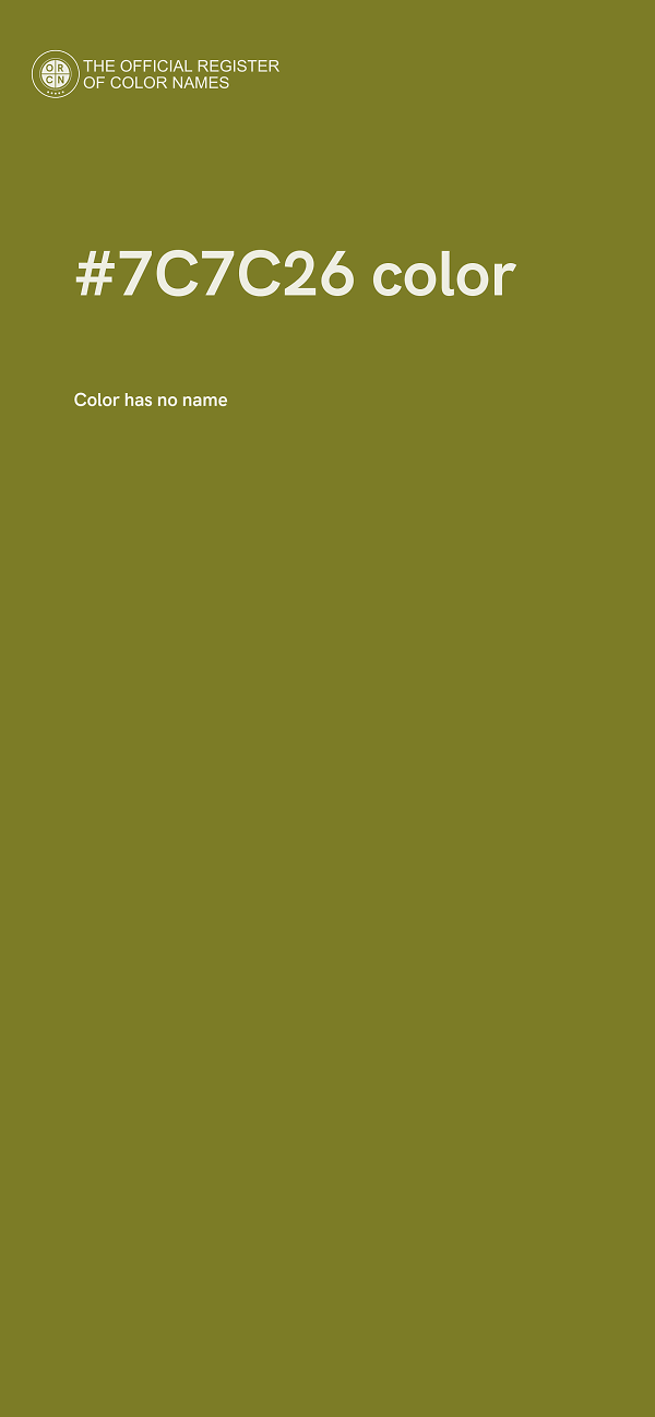 #7C7C26 color image