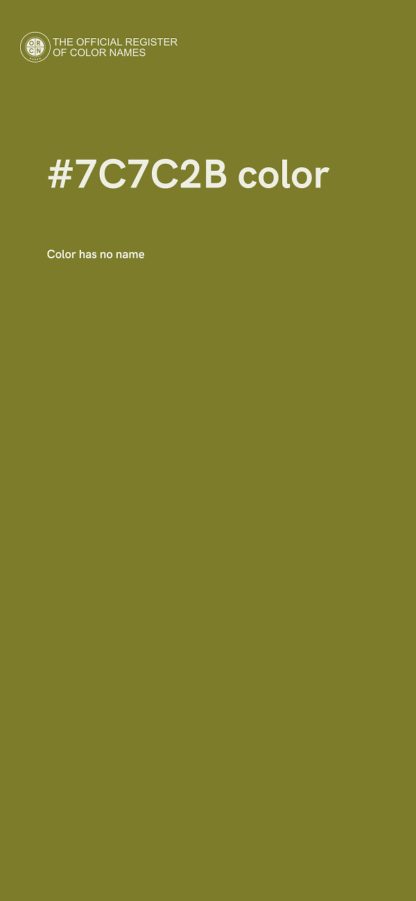 #7C7C2B color image