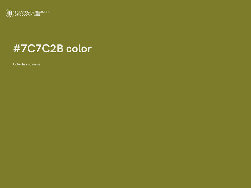 #7C7C2B color image