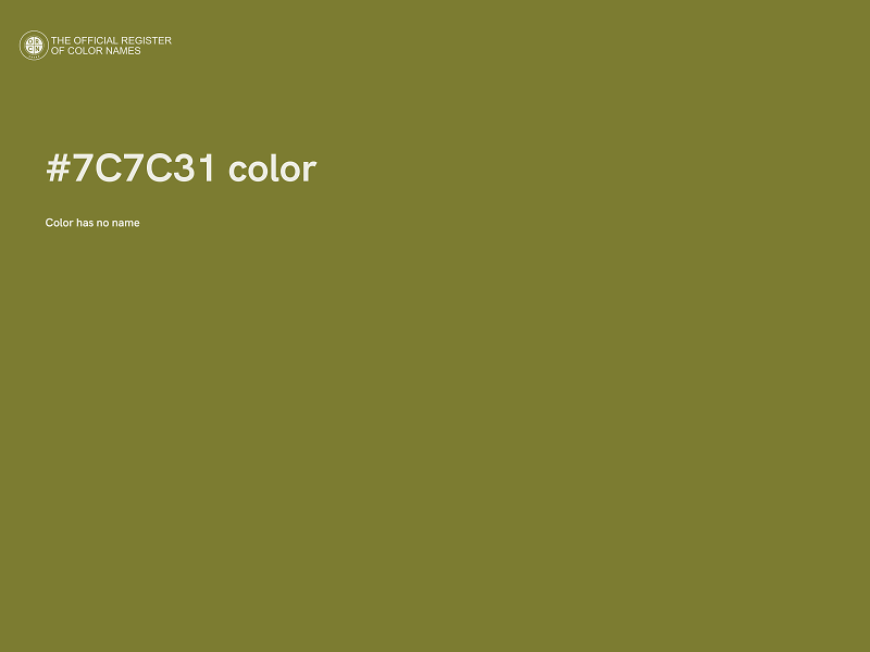 #7C7C31 color image
