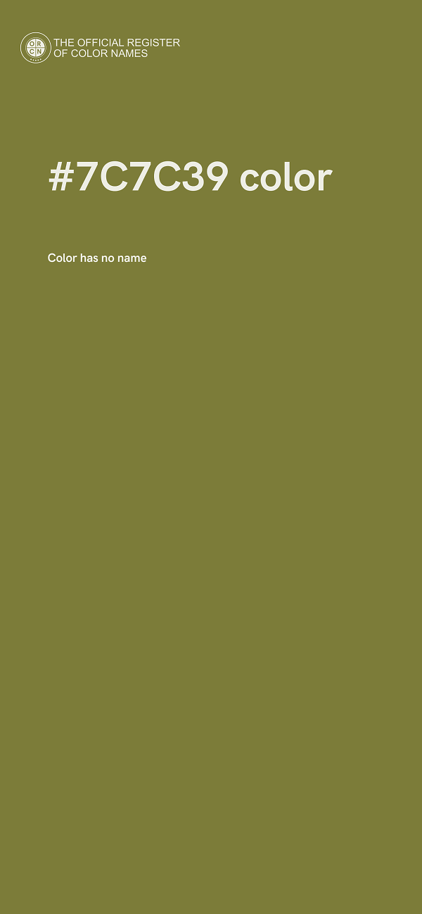 #7C7C39 color image