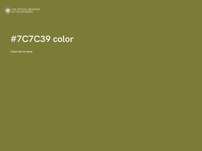 #7C7C39 color image