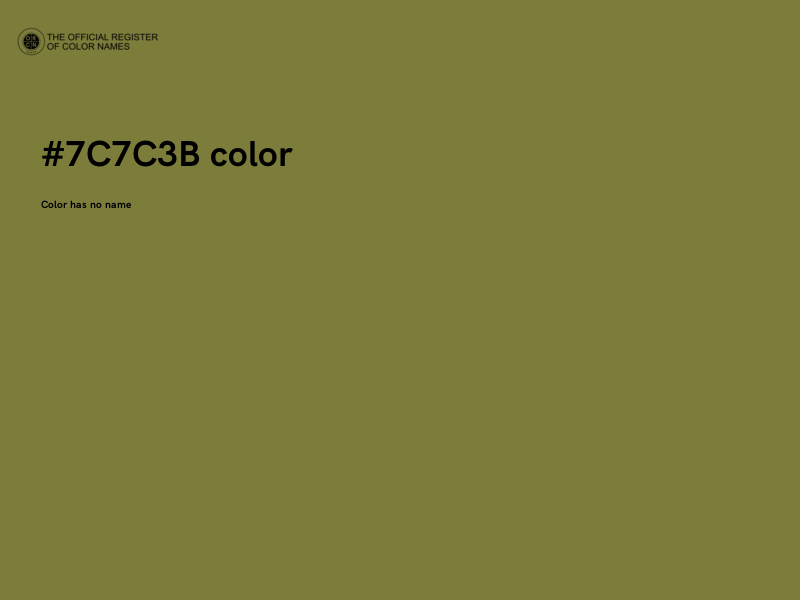 #7C7C3B color image