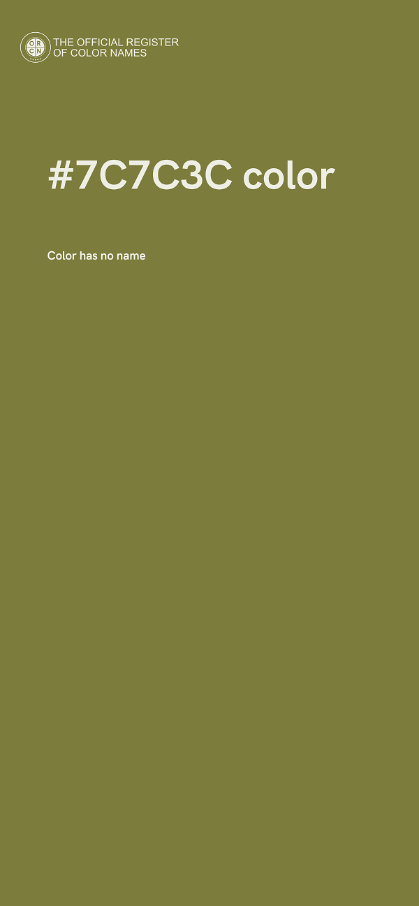 #7C7C3C color image