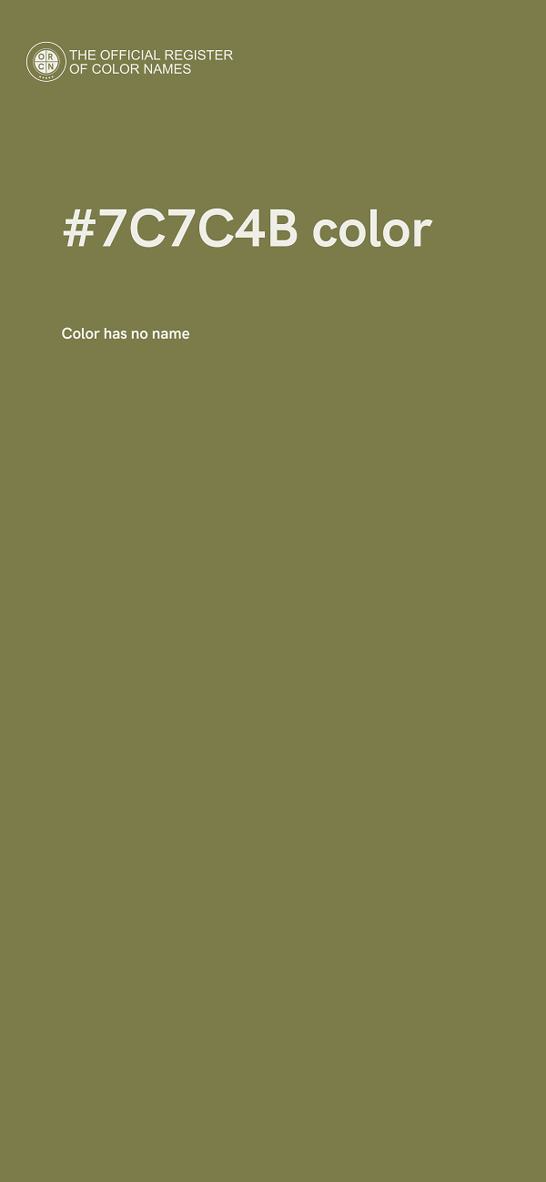 #7C7C4B color image