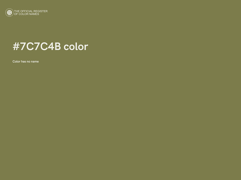 #7C7C4B color image
