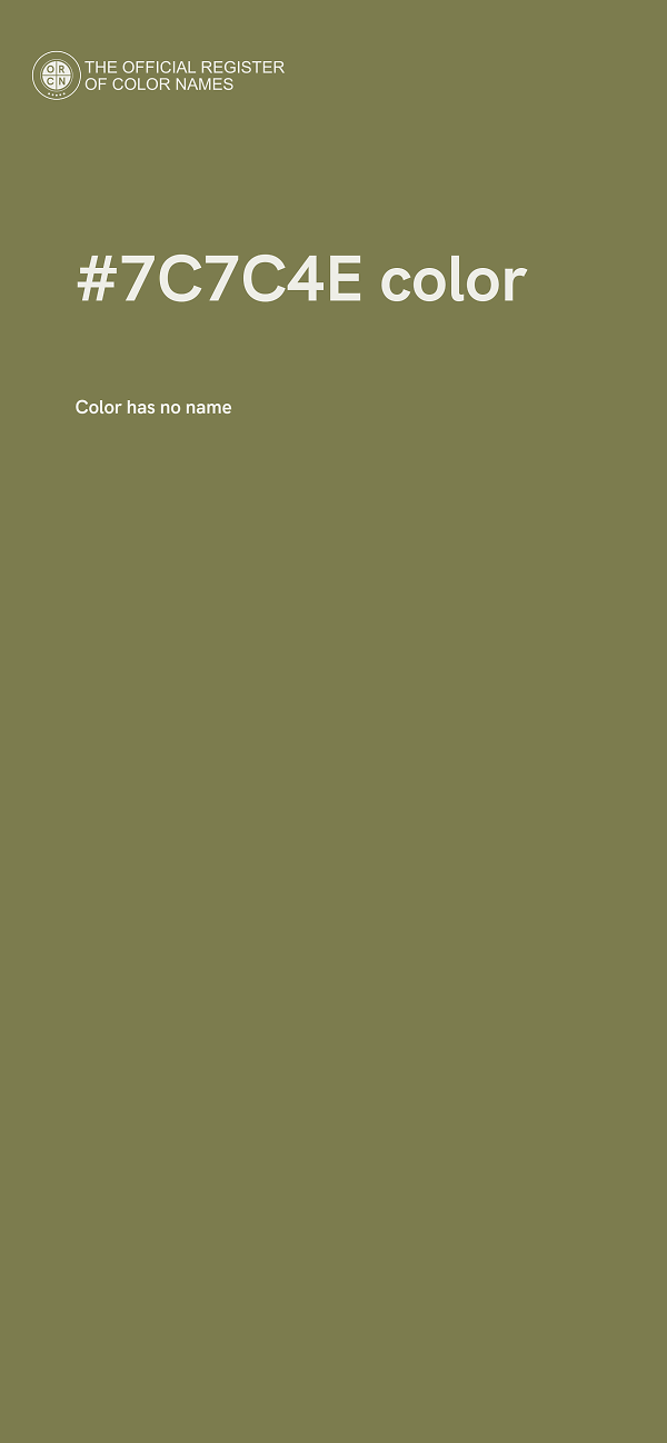 #7C7C4E color image