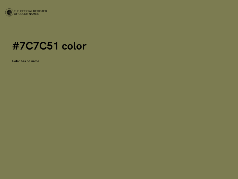 #7C7C51 color image
