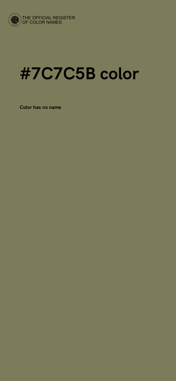#7C7C5B color image