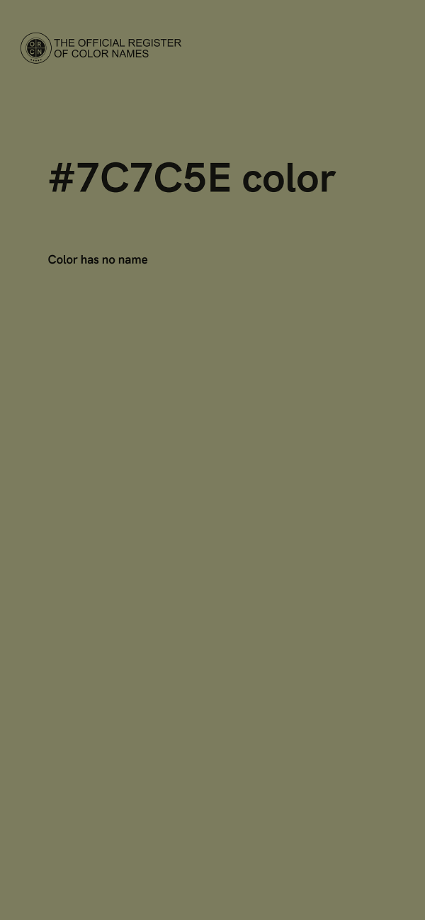 #7C7C5E color image