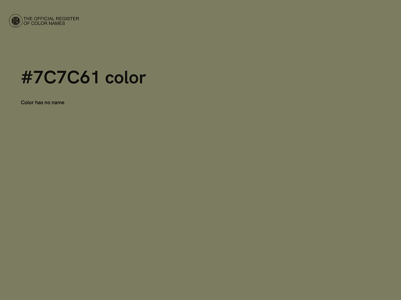 #7C7C61 color image