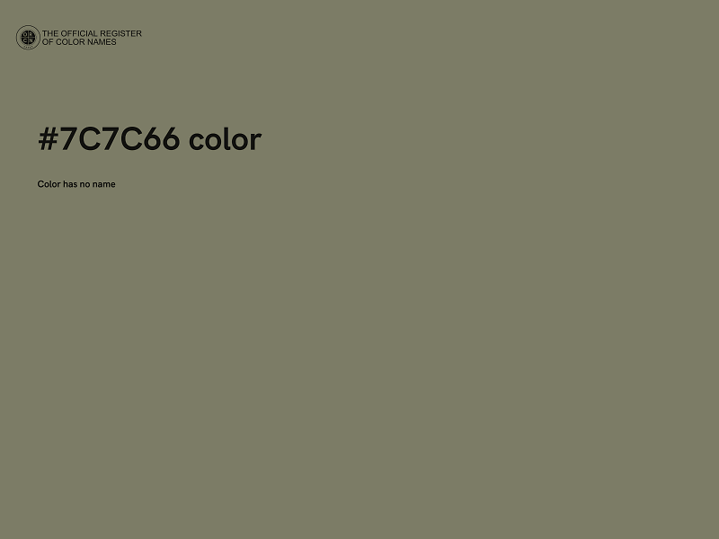 #7C7C66 color image
