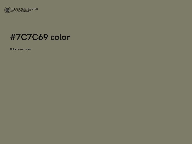 #7C7C69 color image