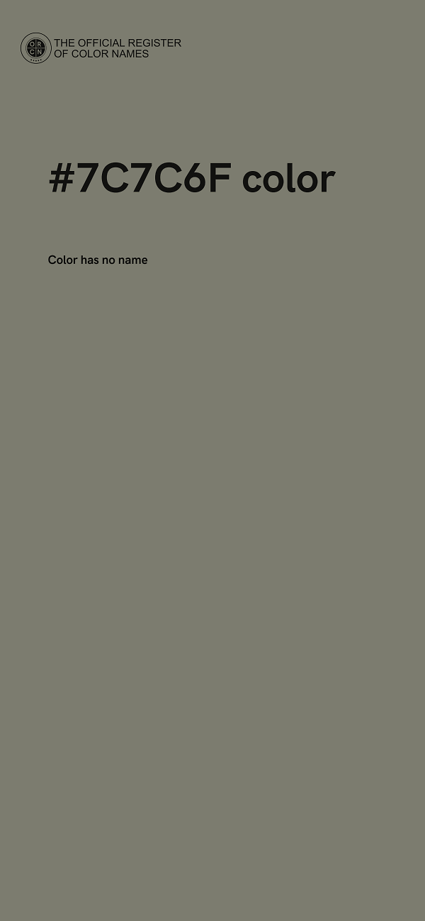 #7C7C6F color image
