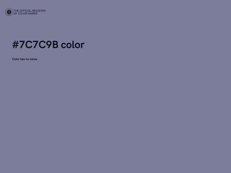#7C7C9B color image