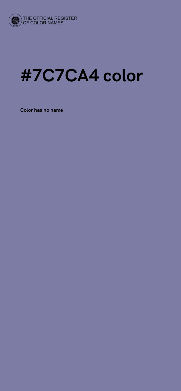 #7C7CA4 color image