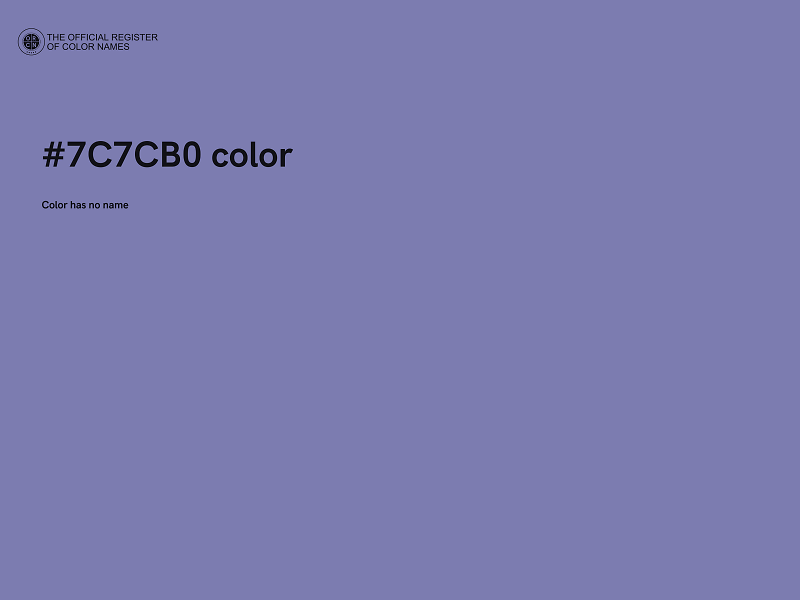 #7C7CB0 color image