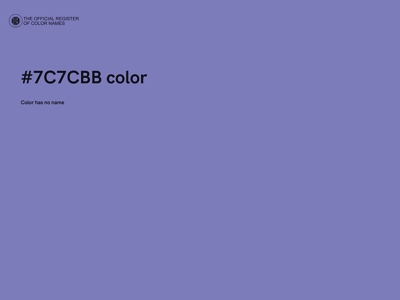 #7C7CBB color image