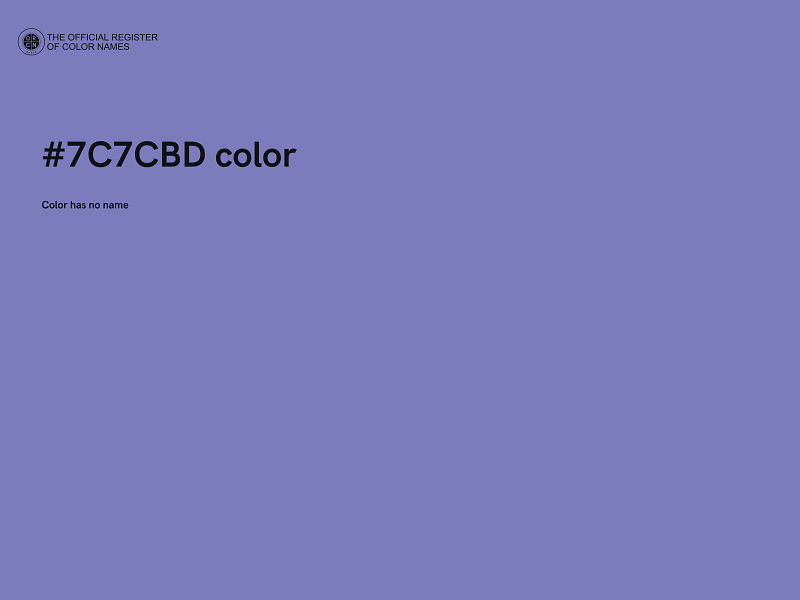 #7C7CBD color image