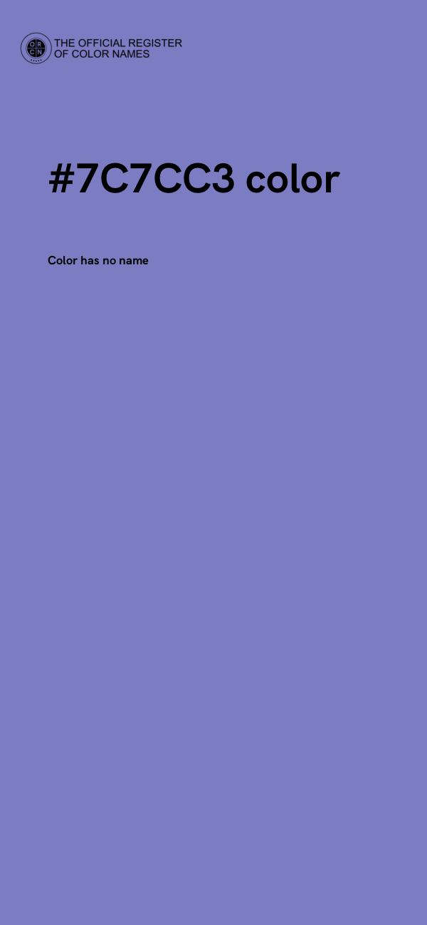 #7C7CC3 color image