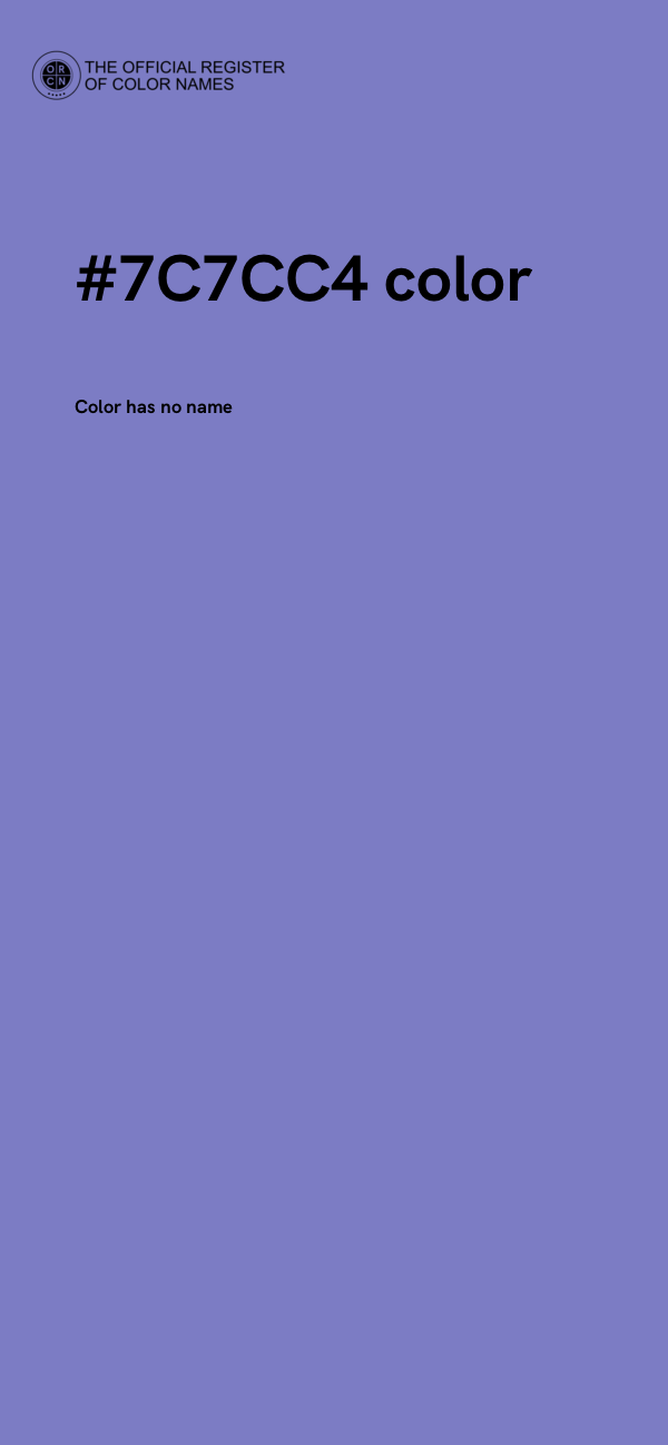#7C7CC4 color image