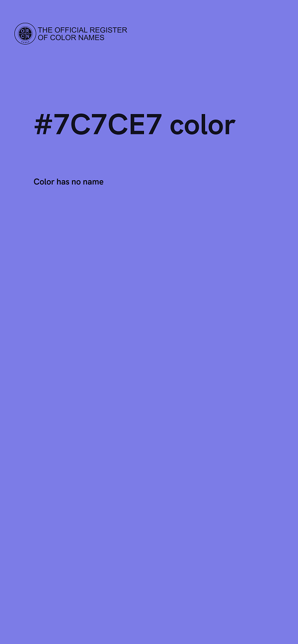#7C7CE7 color image