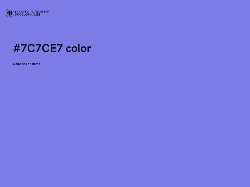 #7C7CE7 color image