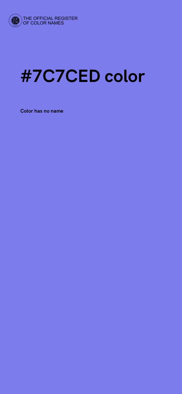 #7C7CED color image