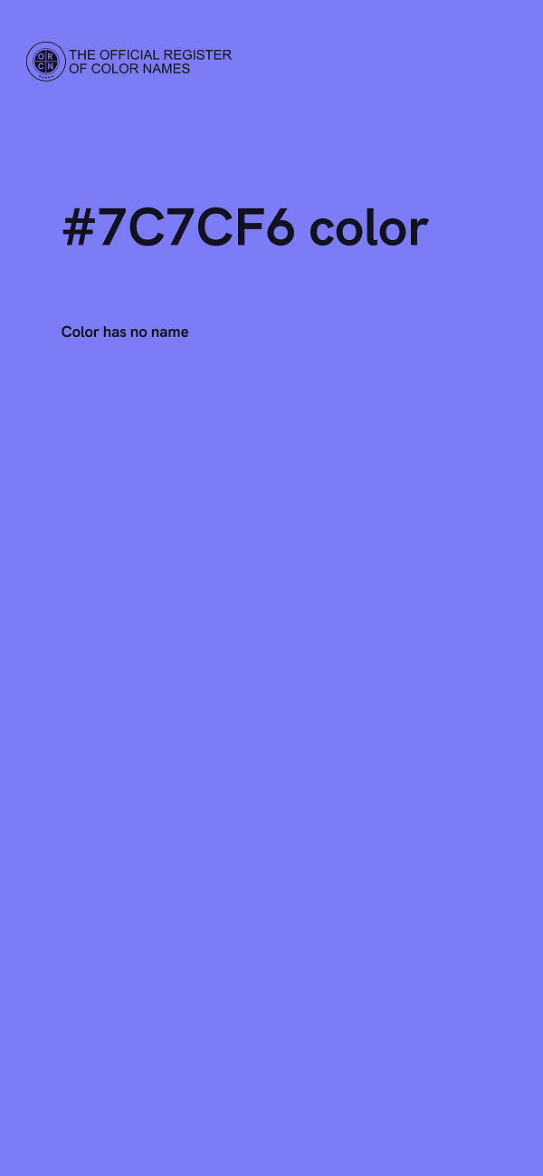 #7C7CF6 color image
