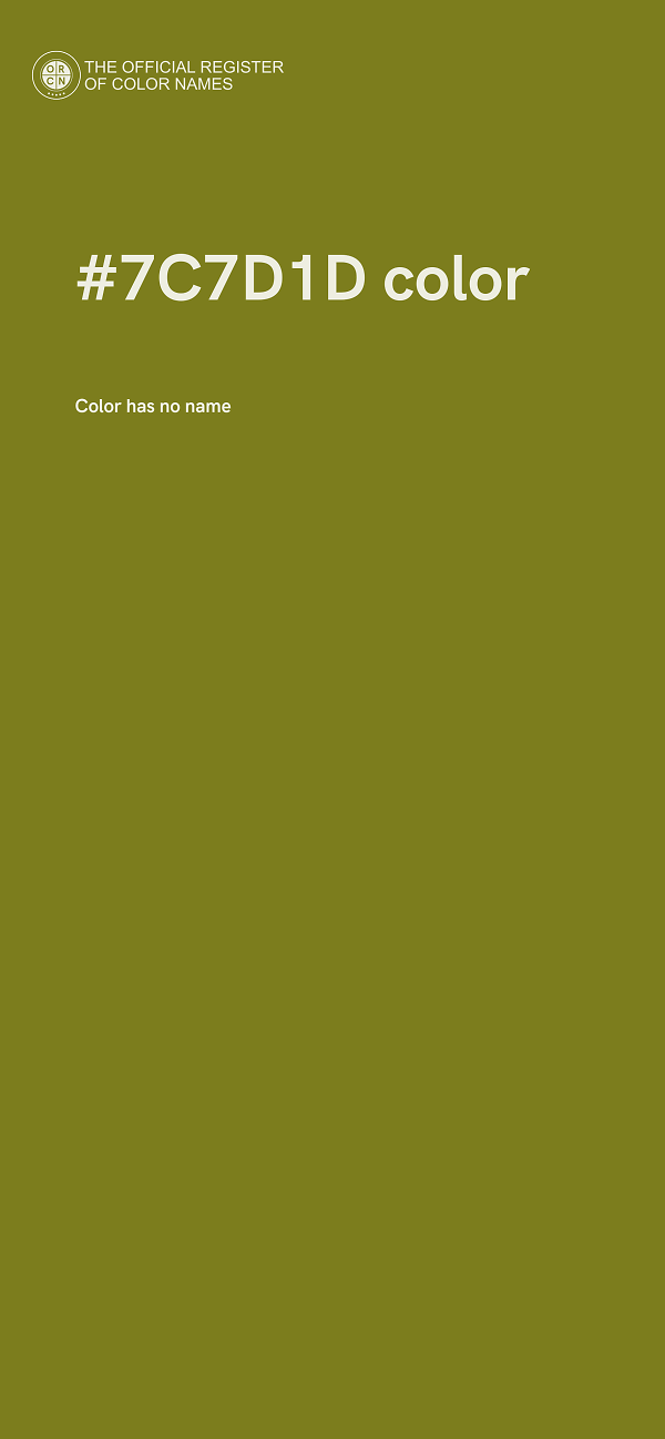 #7C7D1D color image