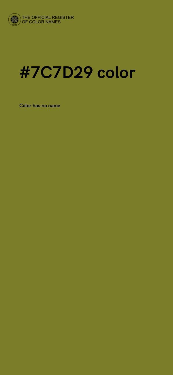 #7C7D29 color image