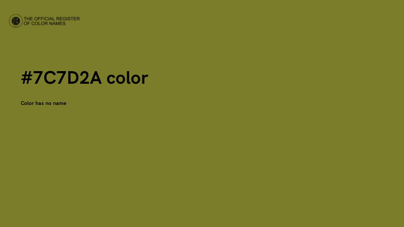 #7C7D2A color image