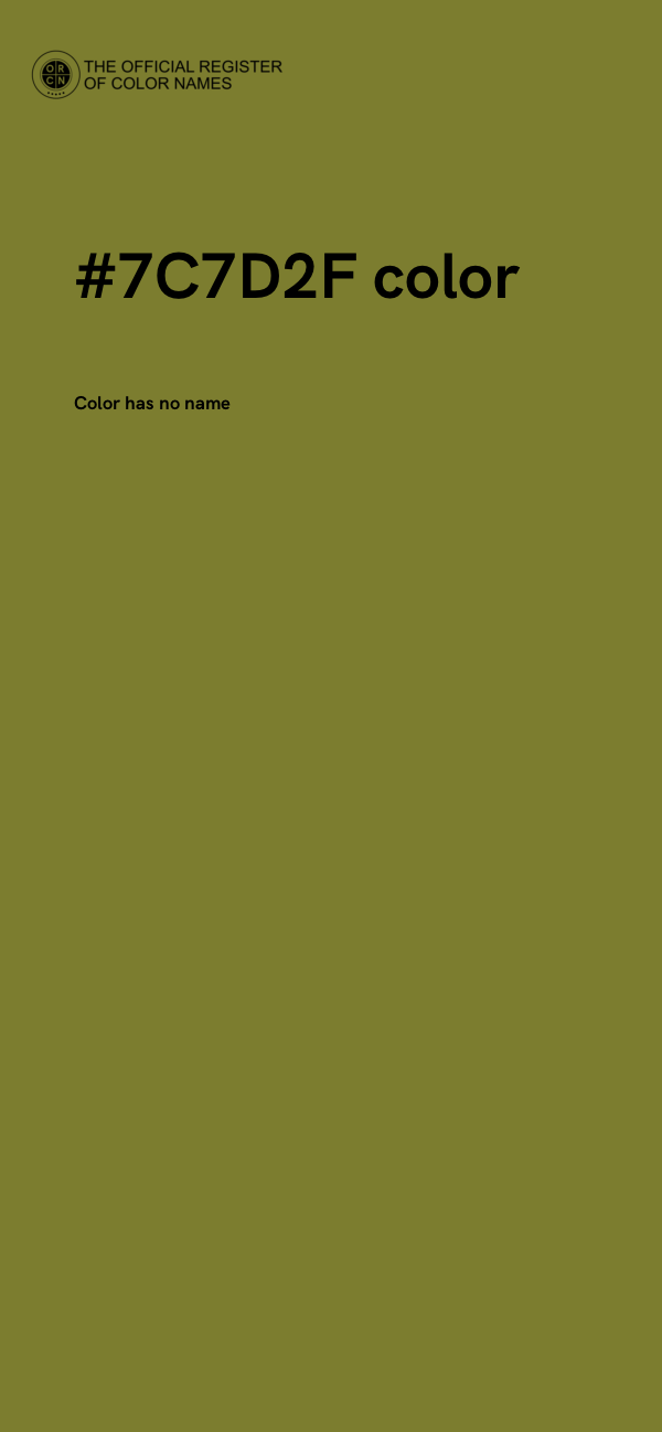 #7C7D2F color image