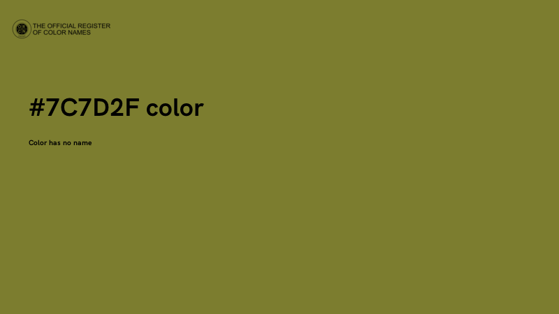 #7C7D2F color image